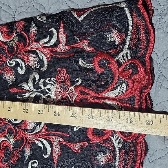 Reba long sleeve embroidered sheer‎ blouse size medium nwt - Picture 5 of 12